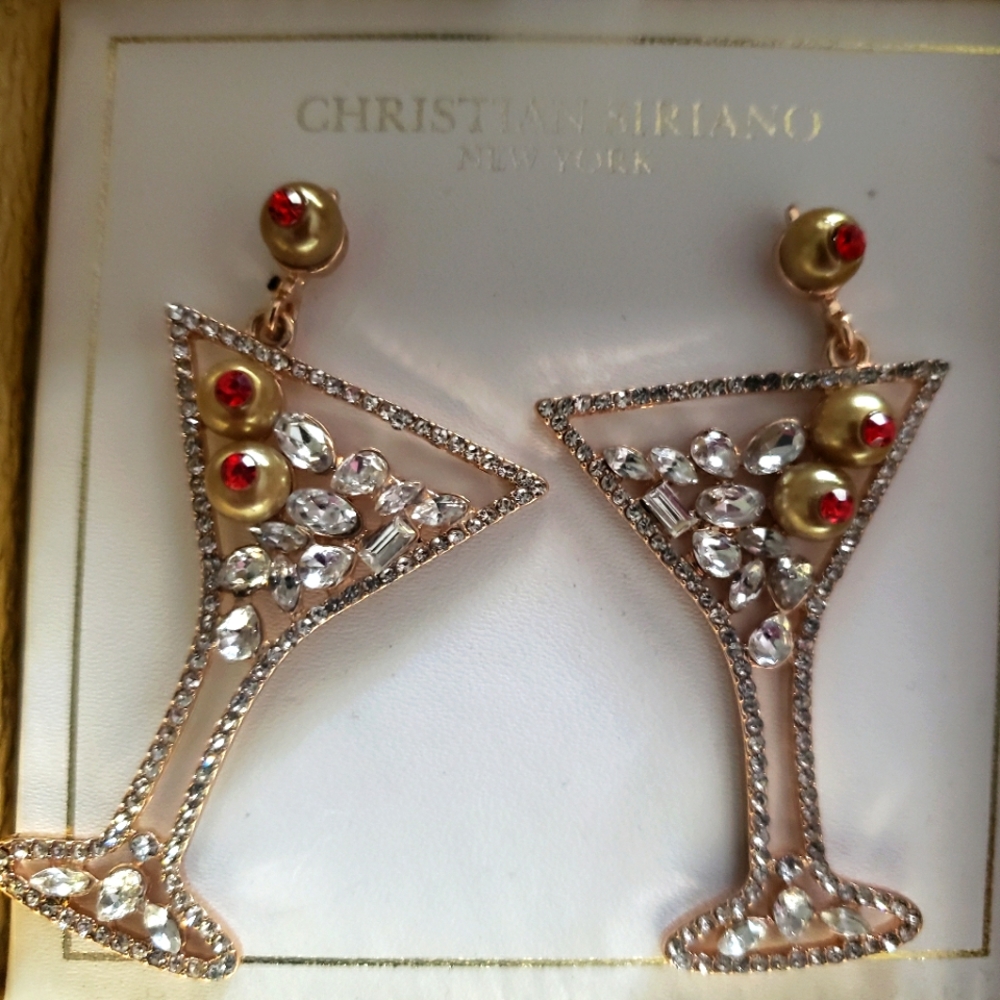 Cristian Siriano Cocktail Earrings NWOT
